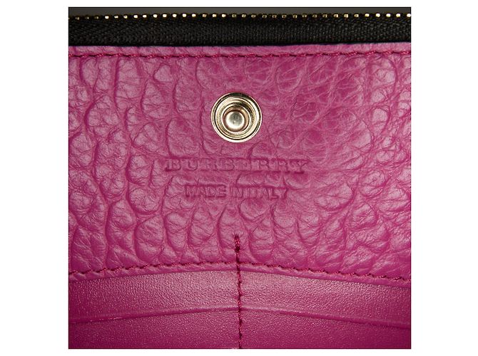 Cartera larga de cuero morado Madison de Burberry Púrpura - Ansicht 7