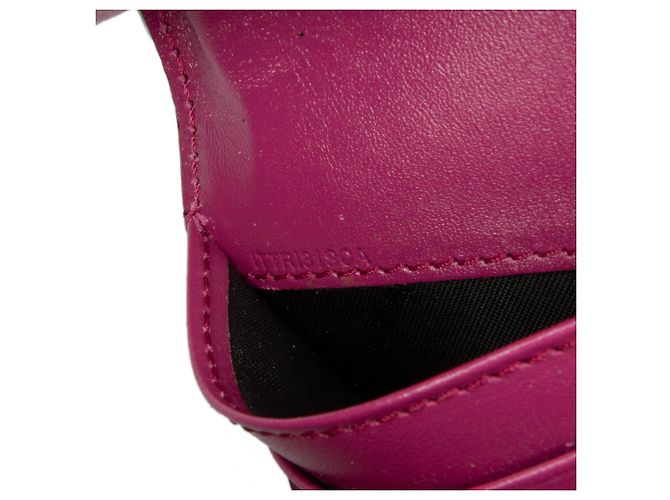 Cartera larga de cuero morado Madison de Burberry Púrpura - Ansicht 8