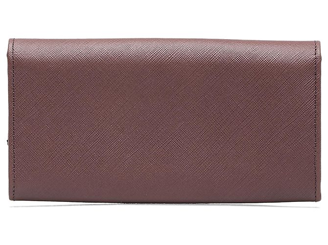 Salvatore Ferragamo Cartera larga de cuero Gancini morado de Ferragamo Púrpura - vista 3