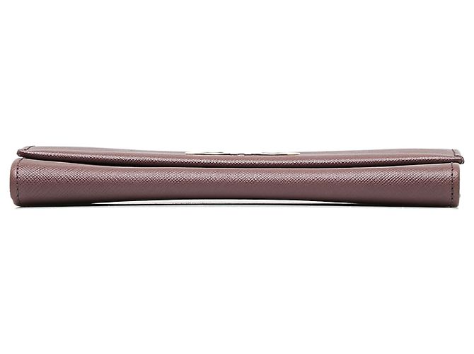 Salvatore Ferragamo Cartera larga de cuero Gancini morado de Ferragamo Púrpura - vista 4