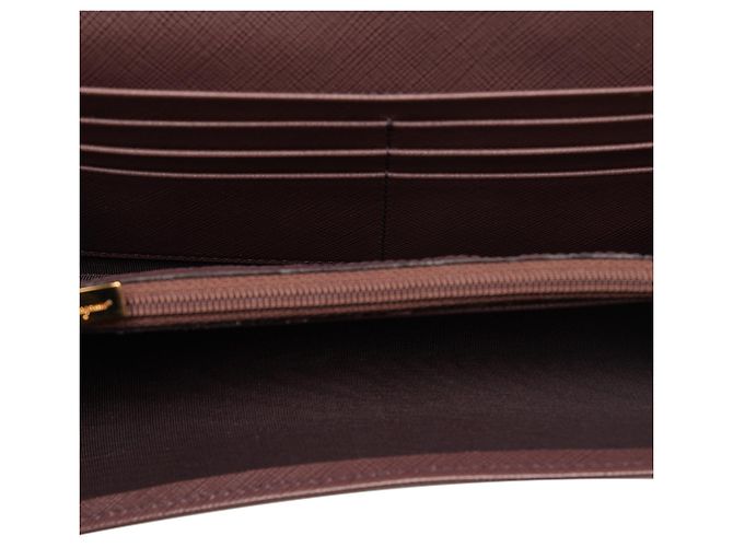 Salvatore Ferragamo Cartera larga de cuero Gancini morado de Ferragamo Púrpura - vista 6