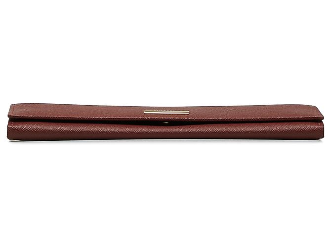 Cartera larga de cuero rojo de Burberry Roja - vista 4