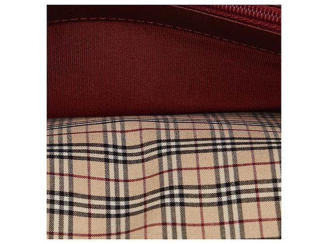 Cartera larga de cuero rojo de Burberry Roja - vista 5