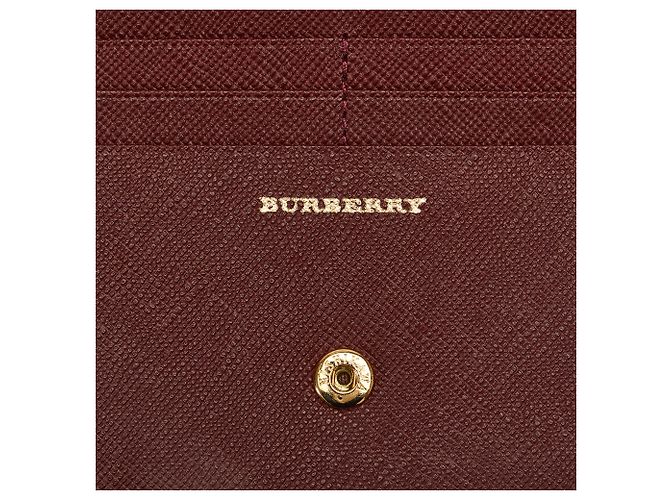 Cartera larga de cuero rojo de Burberry Roja - vista 8