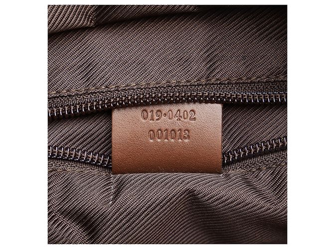 Gucci Brown GG Canvas Handbag Marrone Beige - vista 7