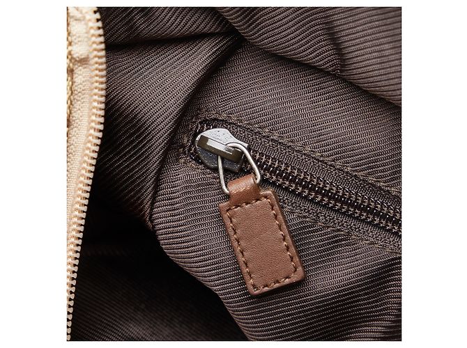Gucci Brown GG Canvas Handbag Marrone Beige - vista 8