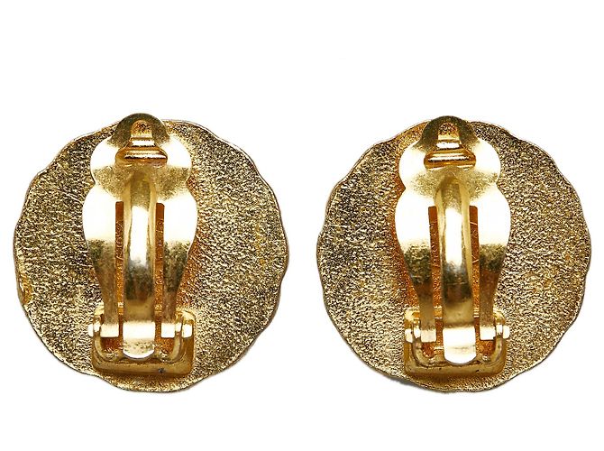 Orecchini a clip CC in oro Chanel D'oro - vista 2