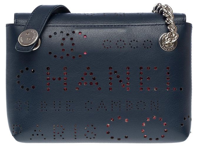 Classique Sac CHANEL en Cuir Bleu - 101611 - vue 4