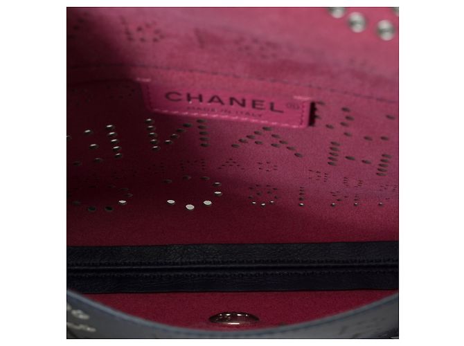 Classique Sac CHANEL en Cuir Bleu - 101611 - vue 9
