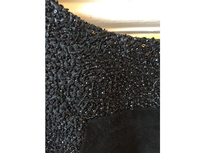 LOEWE Kleider T.FR 38 Wildleder Schwarz - Ansicht 3
