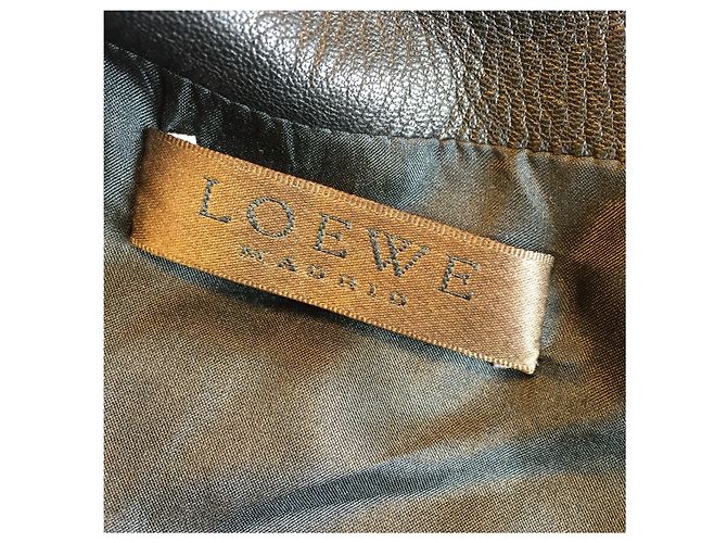 LOEWE Kleider T.FR 38 Wildleder Schwarz - Ansicht 5