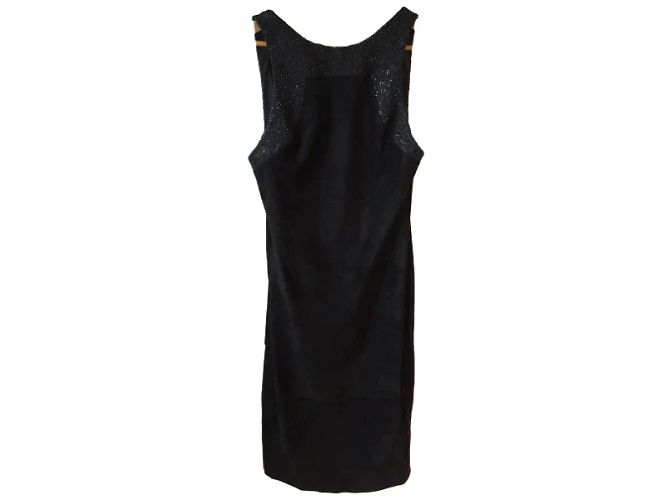 LOEWE Kleider T.FR 38 Wildleder Schwarz - Ansicht 6