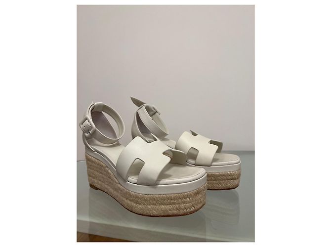 Hermès Espadrilles Eggshell - view 2