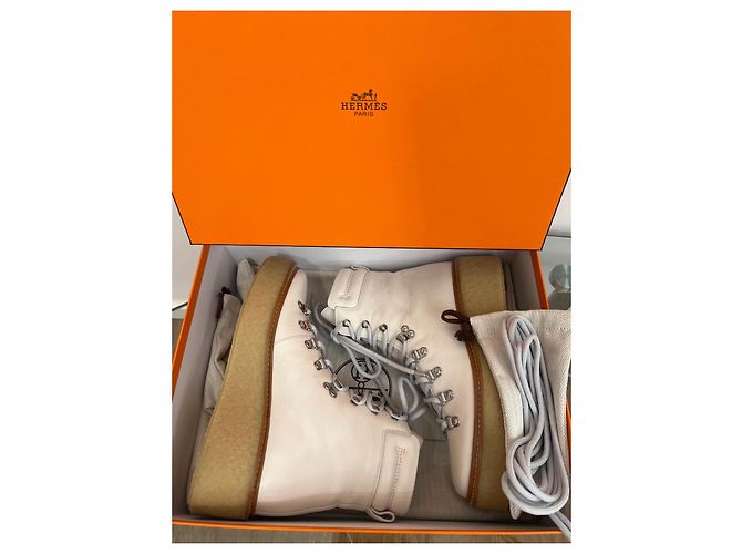 Hermès Stiefeletten Aus weiß - Ansicht 10