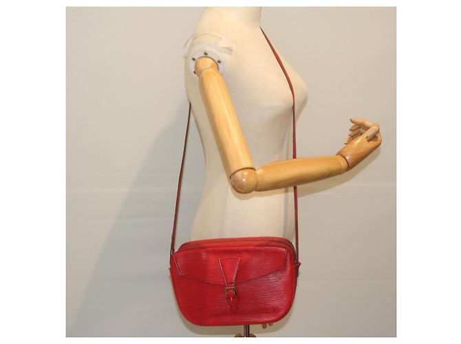 LOUIS VUITTON Epi Jeune Fille Borsa a tracolla Rossa M52157 LV Aut 60225 - vista 25