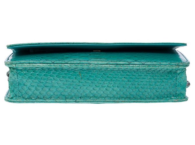 CHANEL Wallet on Chain-Tasche in blauem Pythonleder - 101610 - Ansicht 11