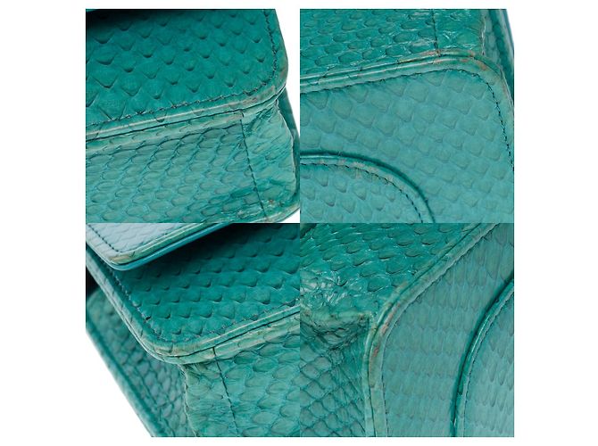 CHANEL Wallet on Chain-Tasche in blauem Pythonleder - 101610 - Ansicht 12