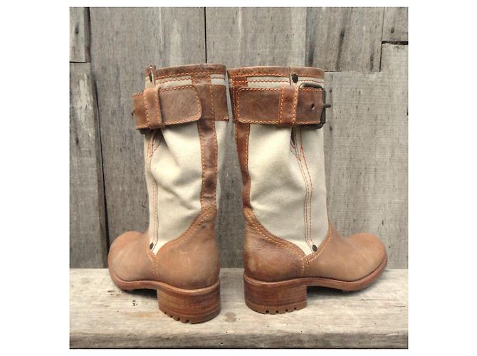 Botas Free Lance p 39 Castaño Beige - vista 4
