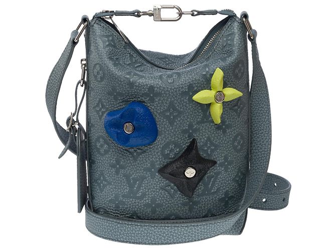 Sac LOUIS VUITTON en Cuir Gris - 101623 - vue 3
