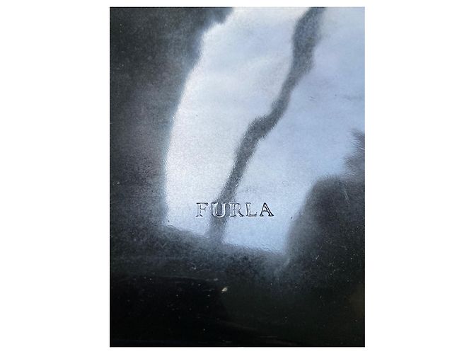 Borsa Furla in vernice nera Nero - vista 3