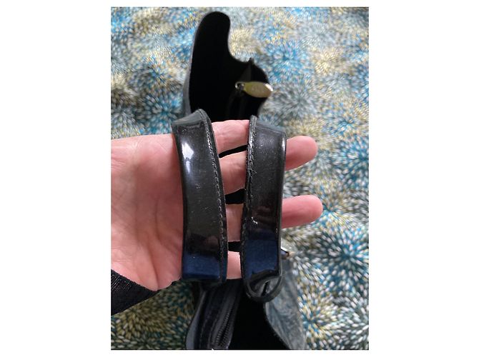 Borsa Furla in vernice nera Nero - vista 7