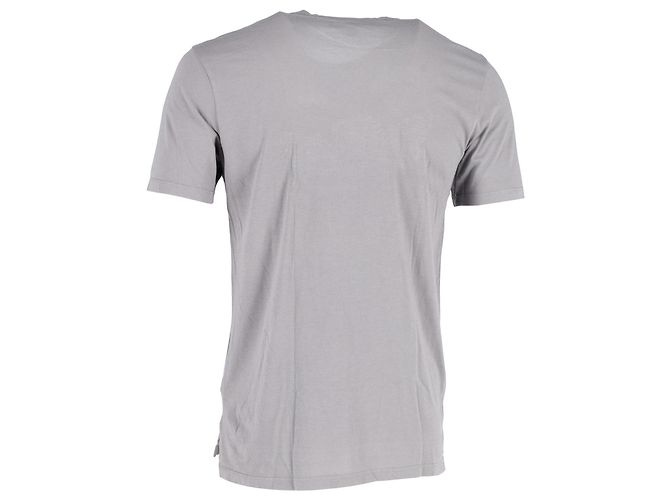 Camiseta con perro bordado Lanvin en algodón gris Castaño - vista 3