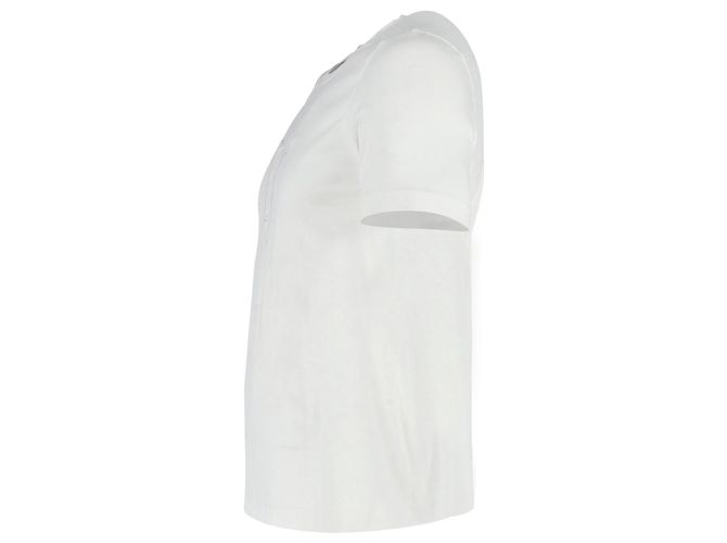 Camiseta Versace Logo Crewneck em algodão branco - vista 2