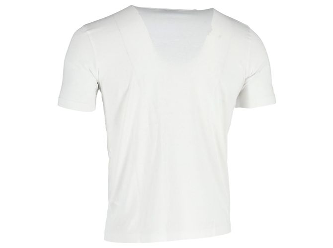Camiseta Versace Logo Crewneck em algodão branco - vista 3
