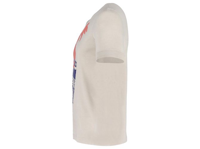 T-shirt Louis Vuitton con logo della palma in cotone beige Marrone - vista 2