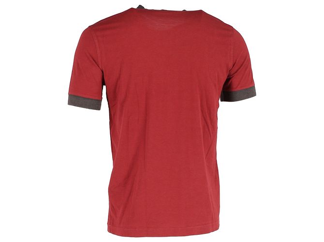 T-shirt Louis Vuitton Logo Bagagli in cotone rosso - vista 3