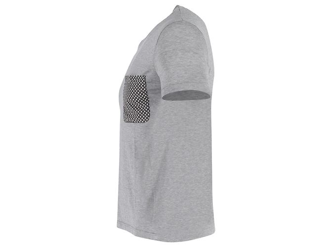 Camiseta Alexander McQueen Skull Pocket em algodão cinza Marrom - vista 2