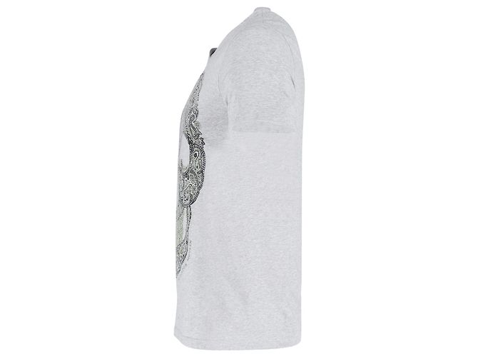 Camiseta Alexander McQueen Skull Graphic em algodão cinza Marrom - vista 2