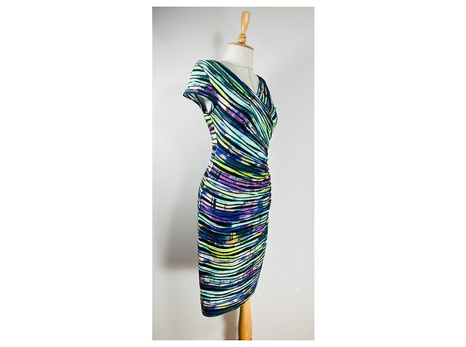 Joseph Ribkoff Wickelkleid mit Blumenmuster Mehrfarben - Ansicht 2