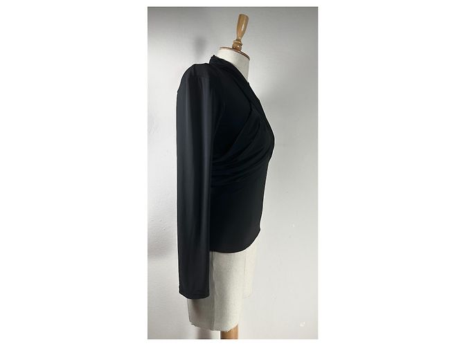 Top drapeado Resly de punto elástico Isabel Marant negro - vista 5