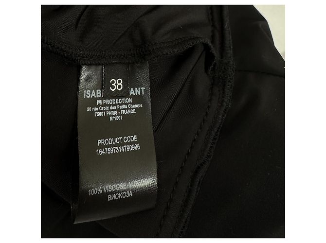 Top drapeado Resly de punto elástico Isabel Marant negro - vista 8