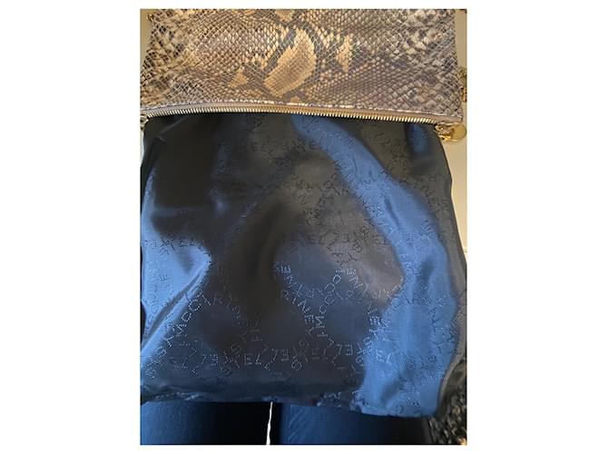 Stella Mc Cartney Stella McCartney Clutch Gold Python Muster Golden - Ansicht 11