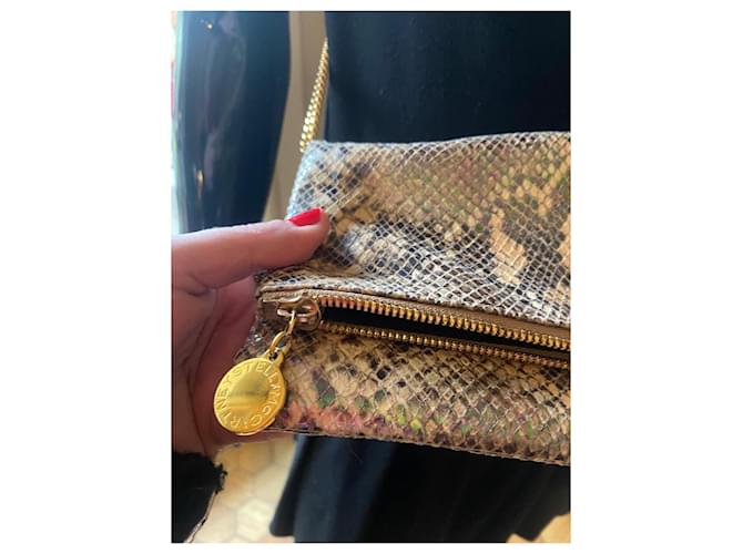 Stella Mc Cartney Stella McCartney Clutch Gold Python Muster Golden - Ansicht 4