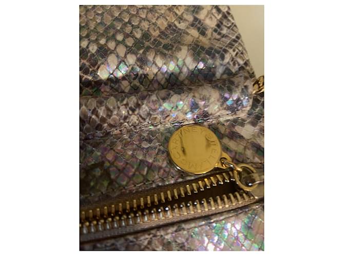 Stella Mc Cartney Stella McCartney Clutch Gold Python Muster Golden - Ansicht 7