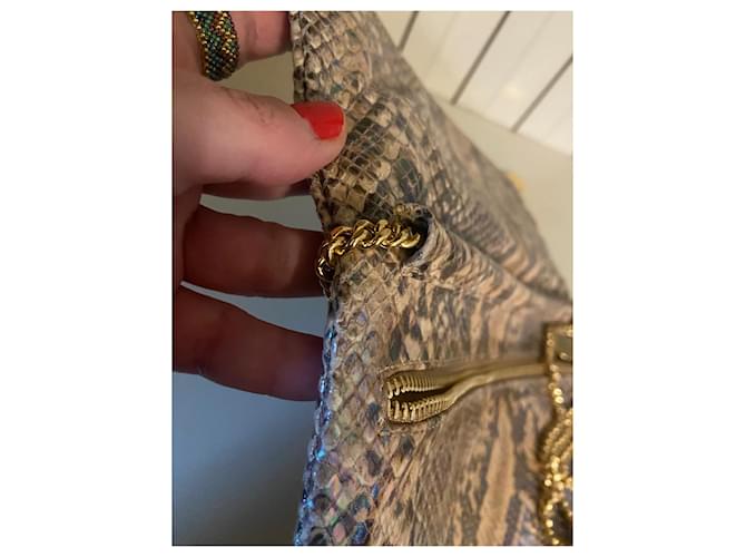 Stella Mc Cartney Stella McCartney Clutch Gold Python Muster Golden - Ansicht 9