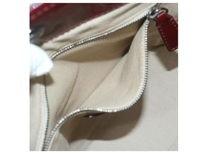 BURBERRY Nova Check Einkaufstasche PVC Leder Rot Auth hk959 - Ansicht 21