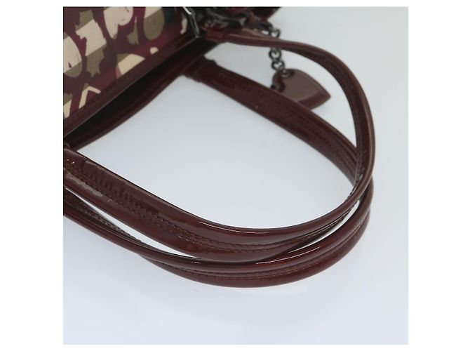 BURBERRY Nova Check Einkaufstasche PVC Leder Rot Auth hk959 - Ansicht 7