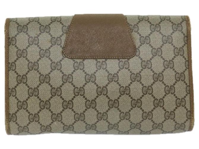 Pochette GUCCI GG Supreme Web Sherry Line Beige Rosso 89 01 030 Aut5314 - vista 2
