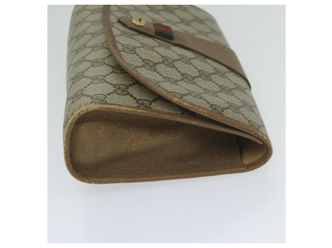 Pochette GUCCI GG Supreme Web Sherry Line Beige Rosso 89 01 030 Aut5314 - vista 3