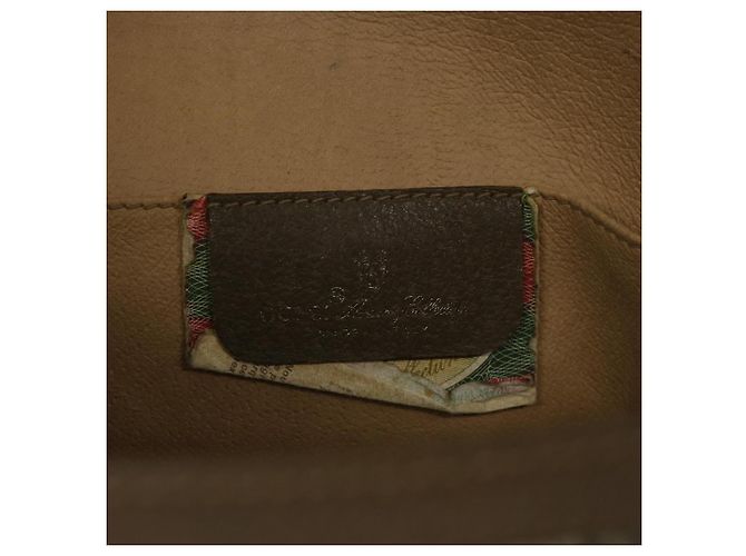 Pochette GUCCI GG Supreme Web Sherry Line Beige Rosso 89 01 030 Aut5314 - vista 9