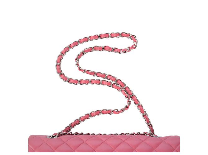 Sac Chanel Timeless/Classico in Pelle Rosa - 101622 - vista 10