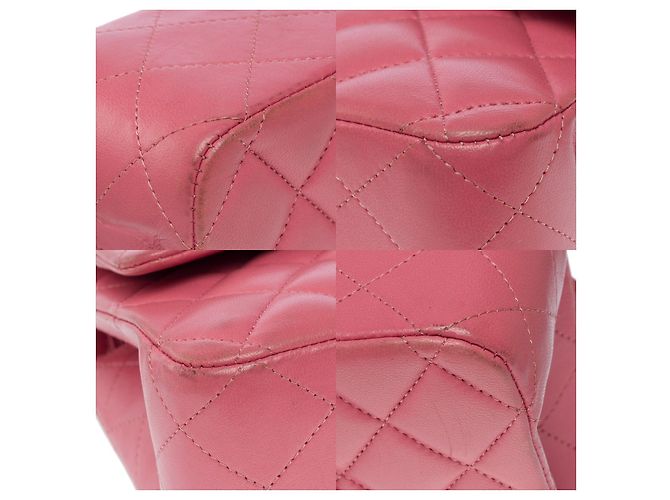 Sac Chanel Timeless/Classico in Pelle Rosa - 101622 - vista 12