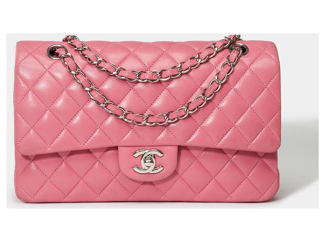 Sac Chanel Timeless/Classico in Pelle Rosa - 101622 - vista 2