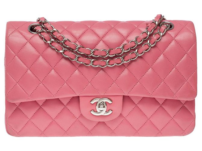 Sac Chanel Timeless/Classico in Pelle Rosa - 101622 - vista 3