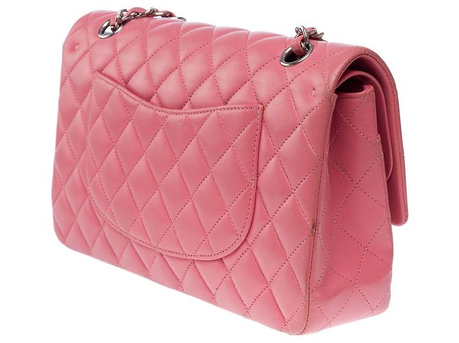 Sac Chanel Timeless/Classico in Pelle Rosa - 101622 - vista 6