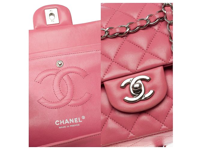 Sac Chanel Timeless/Classico in Pelle Rosa - 101622 - vista 7
